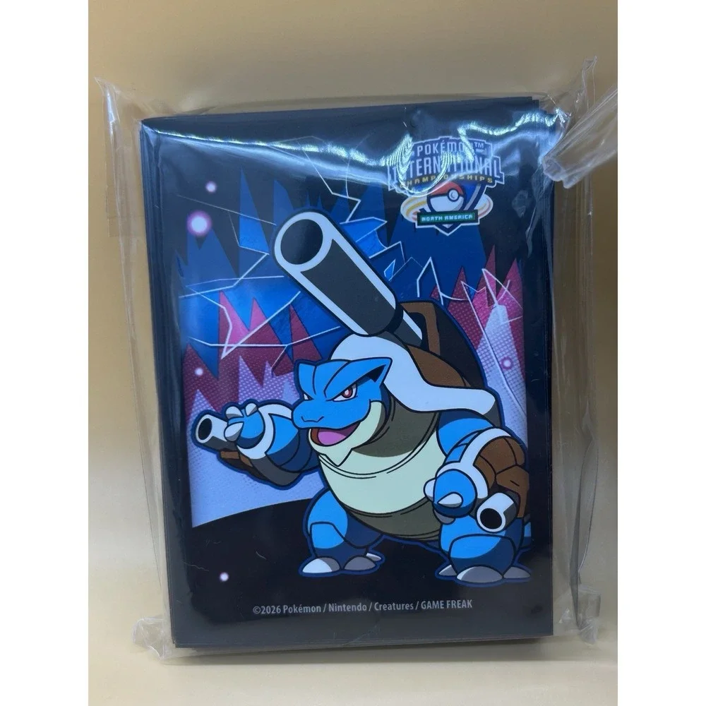 Pokemon NAIC 2026‎ Mega Blastoise Deck Box & 65 Sleeves Combo Sealed
